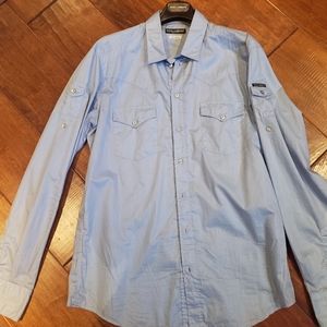 Mens Beautiful Dolce and Gabbana blue shirt